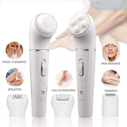 Multifunctional Combined Electric Epilator Facial Cleansing Brush