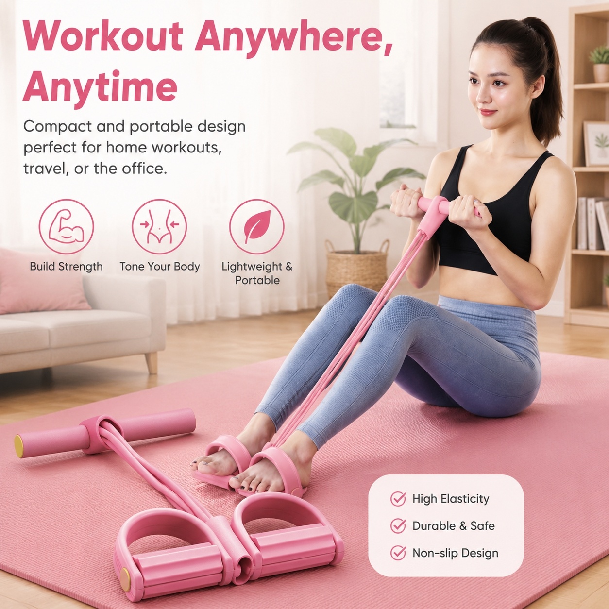 Premium 6-Tube Resistance Bands