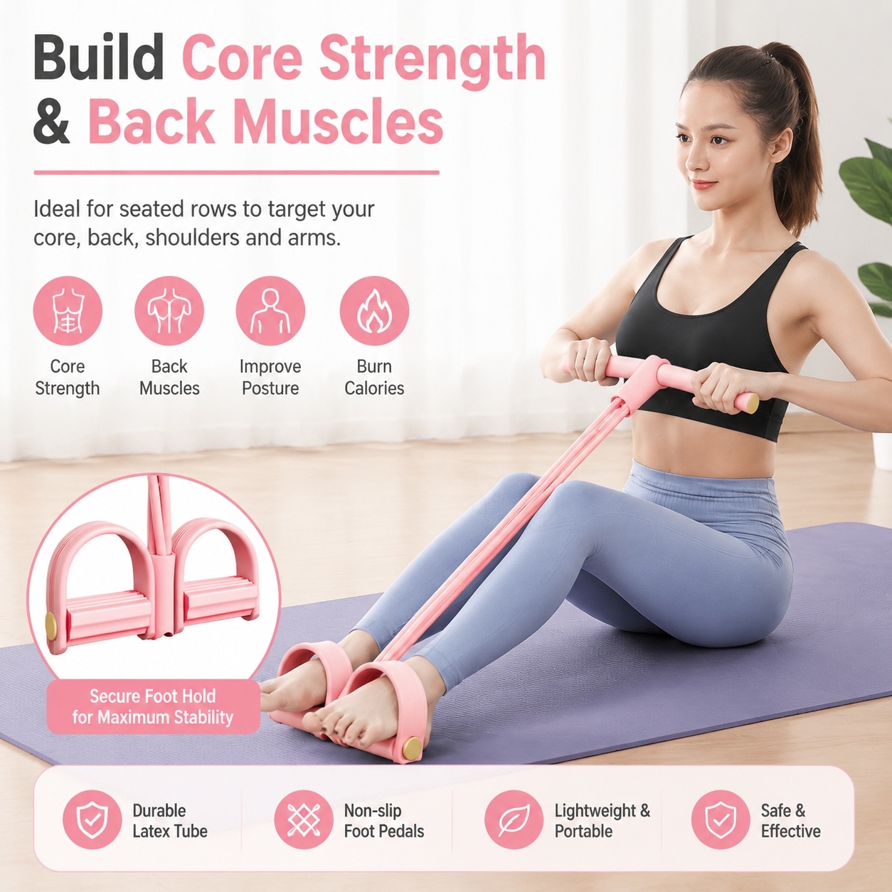 Premium 6-Tube Resistance Bands