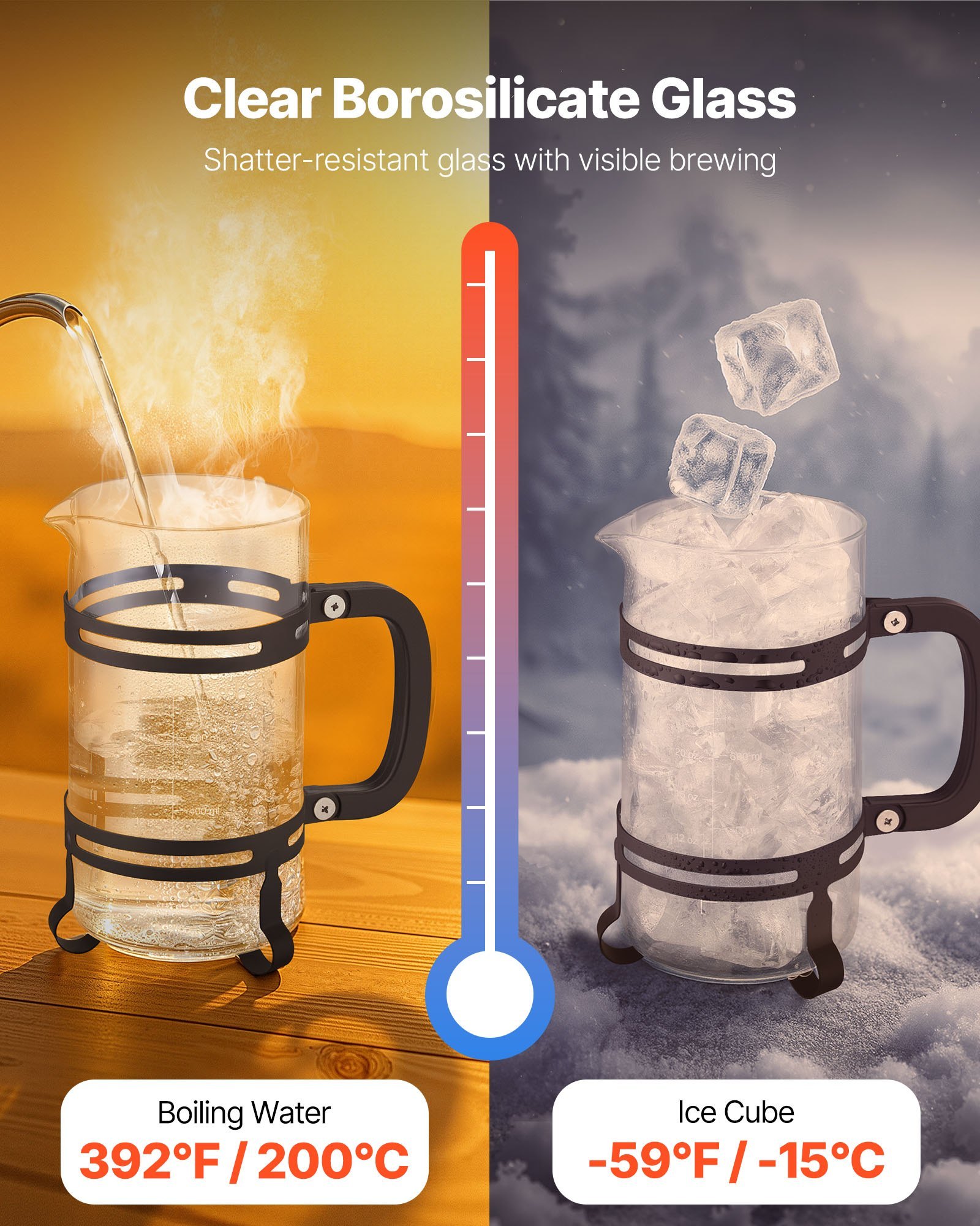 Premium French Press Coffee Maker